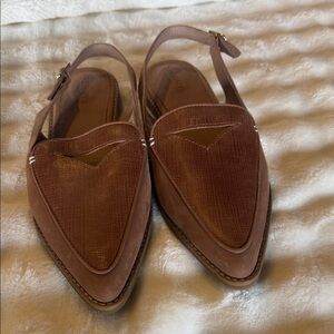 Elegant Brown Slingback Sperry Loafers